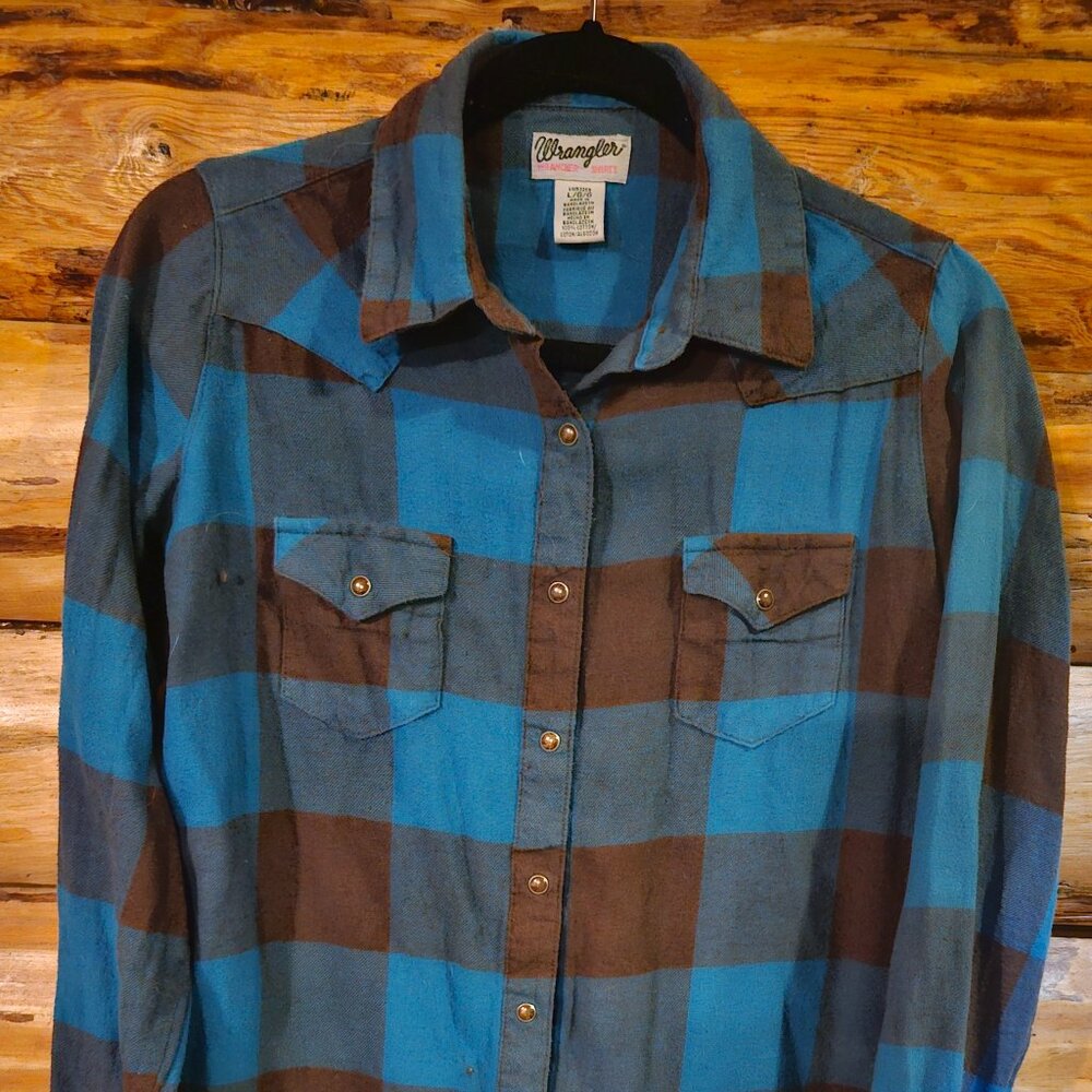 Wrangler Flannel Plaid Shirt